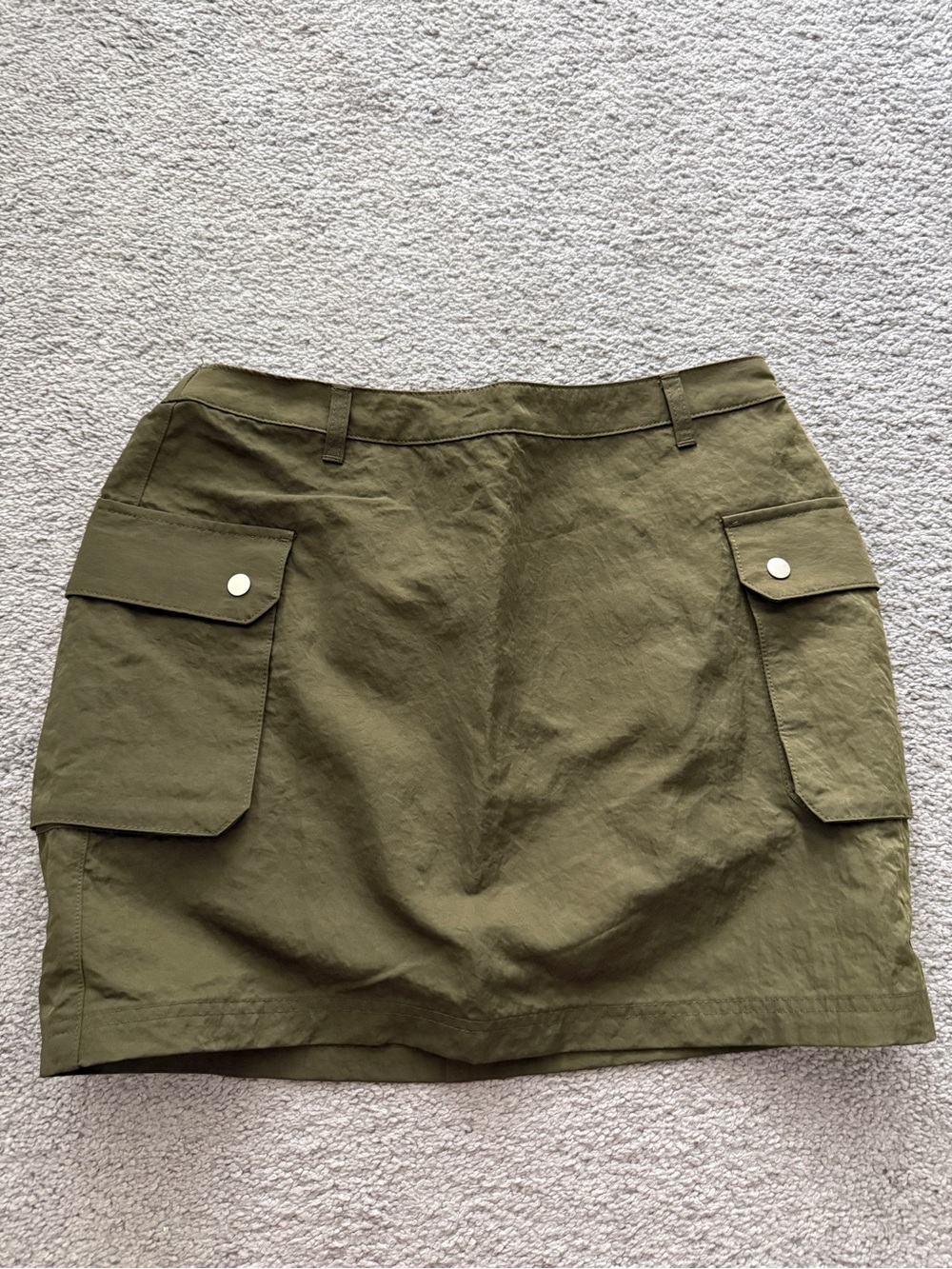 Women’s Olive Green Utility Pocket Mini Skort Future Collective